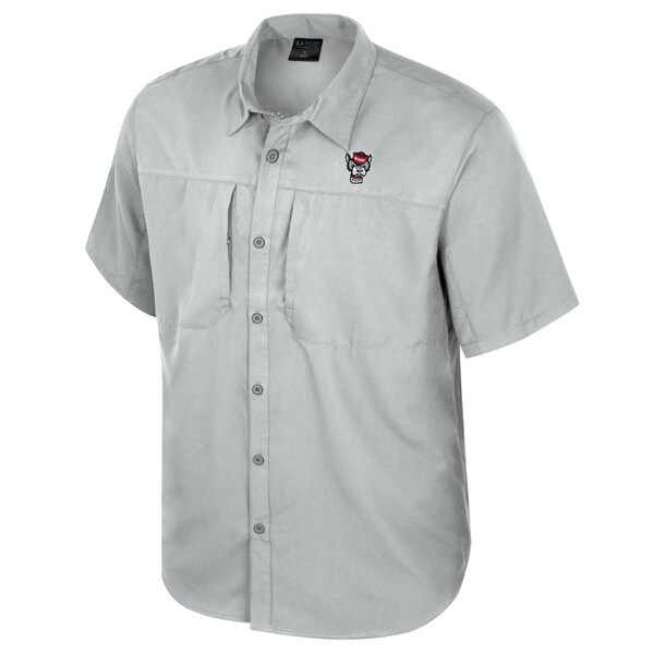 Light Grey Men's Fishing Shirt - Wo